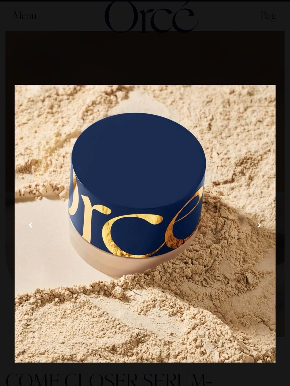Orce Come Closer setting powder